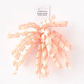 Blush Satin Curly Bow