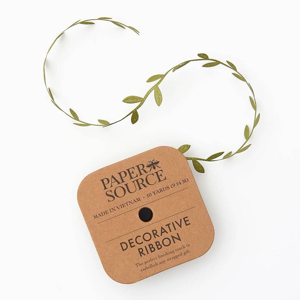 Olive Leaves Ribbon 1" 10 YD