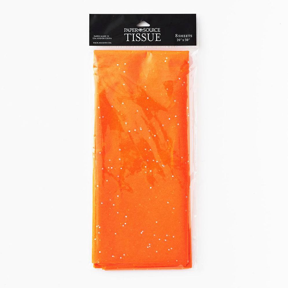 Orange Gemstone Tissue Paper