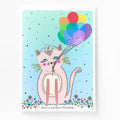 Specialty Glitter Purrfect Birthday Card