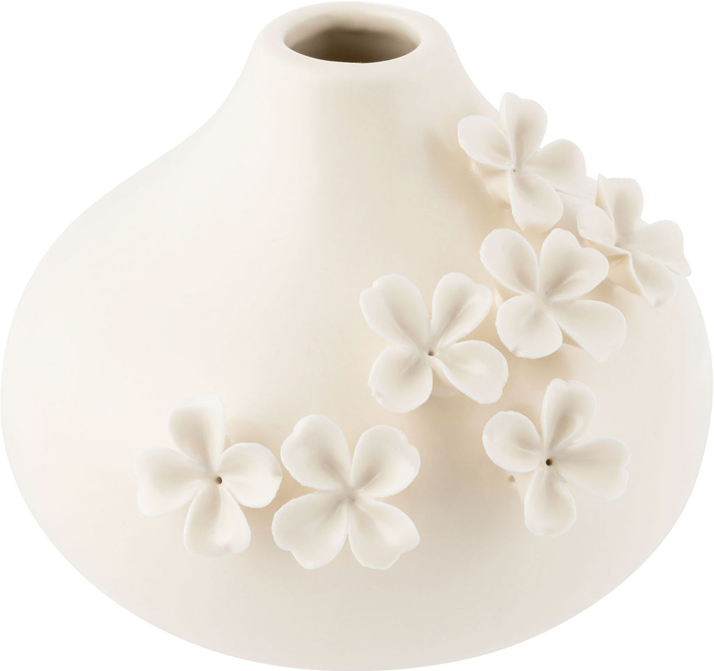3D Floral Ceramic Vase
