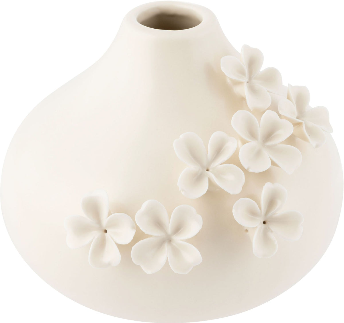 3D Floral Ceramic Vase