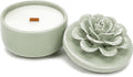 Pomelo Grove Ceramic Flower Candle