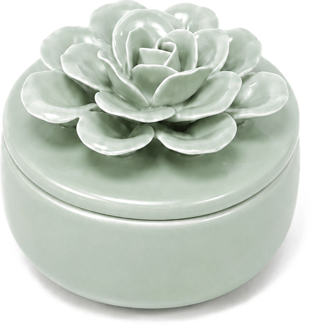 Pomelo Grove Ceramic Flower Candle