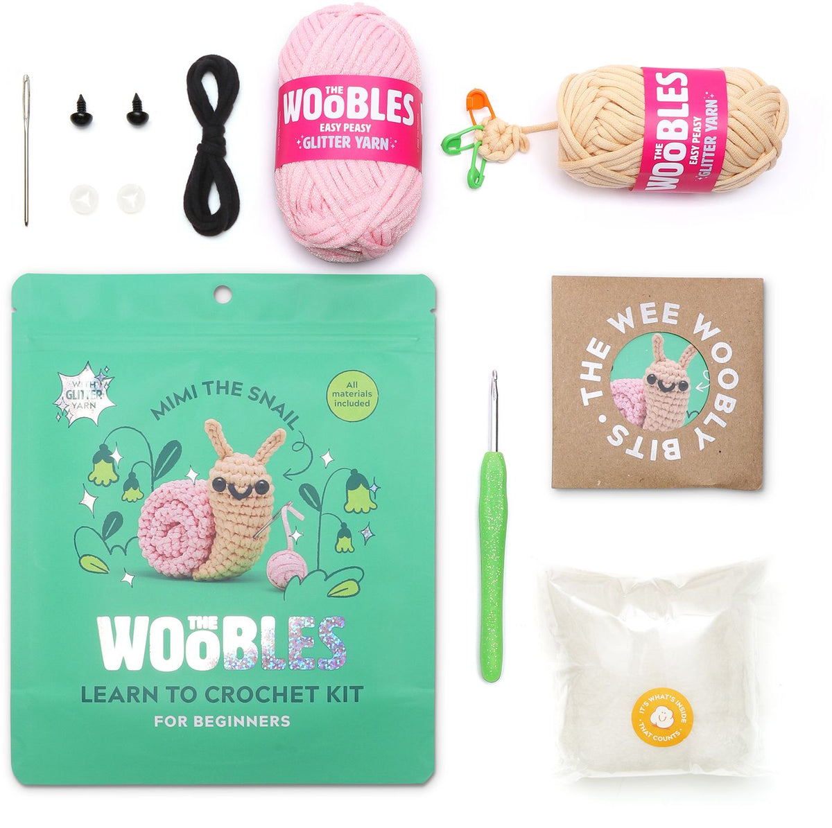 Mimi the Snail Learn to Crochet kit