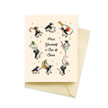 Penguin Cocktails Christmas Card