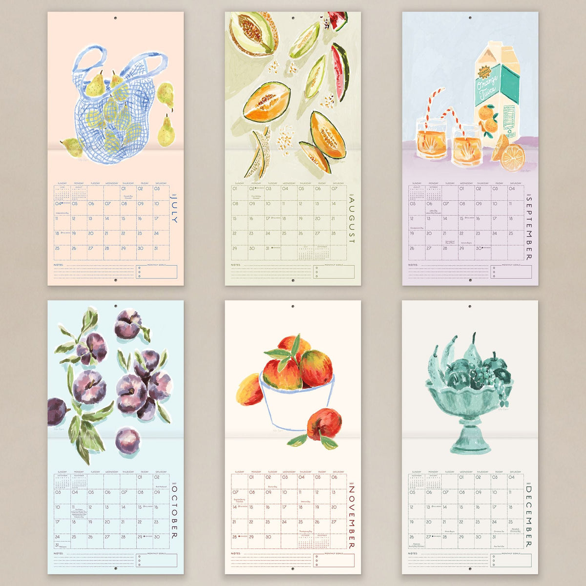 2027 Seedlings From the Market Wall Calendar