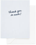 Blue Stripe Thank You Card
