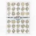 Major League Ballparks Scratch-off Chart