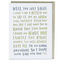 Awkward Sympathy Empathy Card