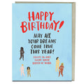 Naked At Work Birthday Card