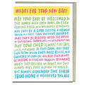 Wishes For Your New Baby Card