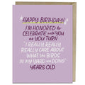 Care About Birds Years Old Birthday Card