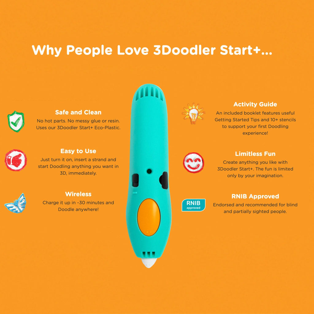 3Doodler Start+ Essentials 3D Pen Set for Kids, Easy to Use, Learn from Home Art Activity Set, Educational STEM Toy for Boys & Girls Ages 6+