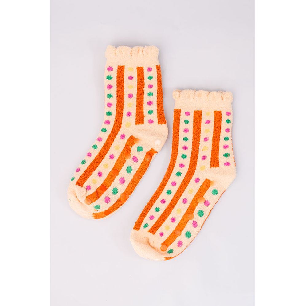 Cozy Grip Socks, Stripes and Dots