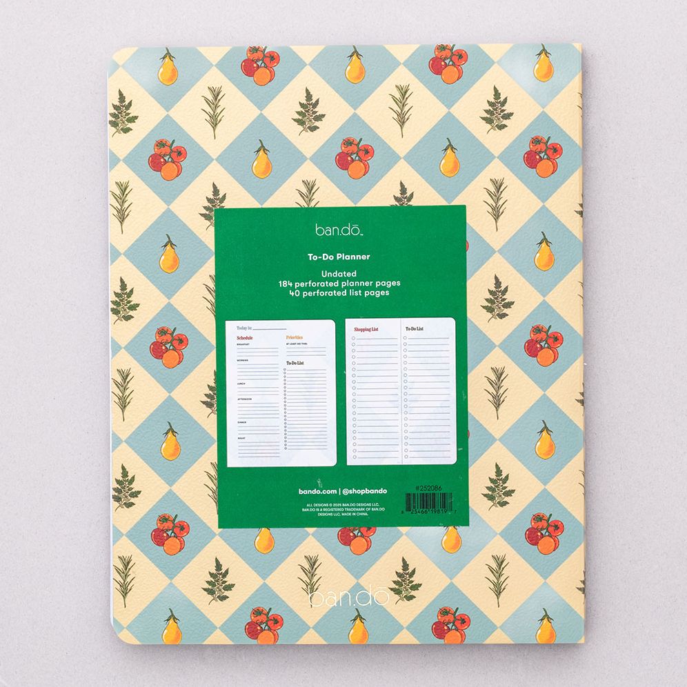To Do Planner, Garden Checkered