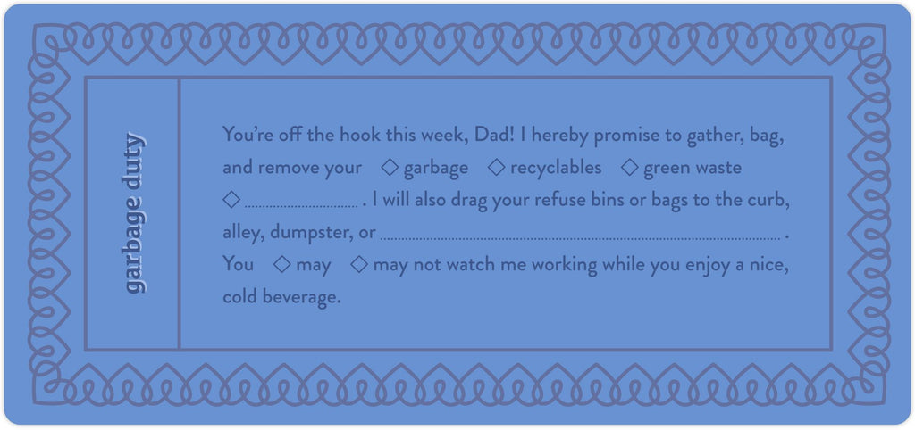 Fill in the Love Dad Vouchers