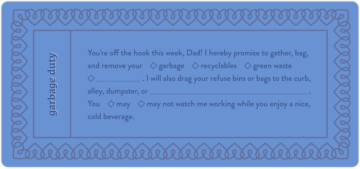 Fill in the Love Dad Vouchers