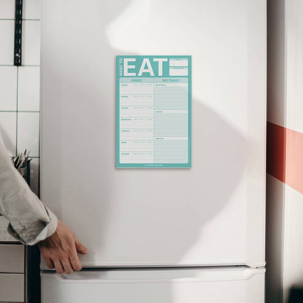 What to Eat Knock Knock Pad with Magnet (Mint Green)