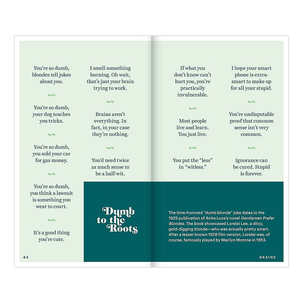 Insults & Comebacks Lines For All Occasions: Paperback Edition