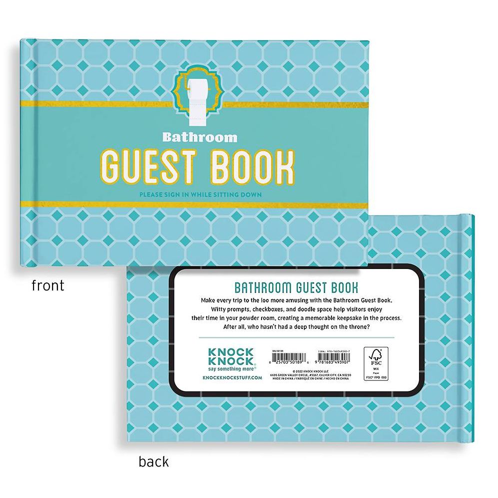 Knock Knock Bathroom Guestbook