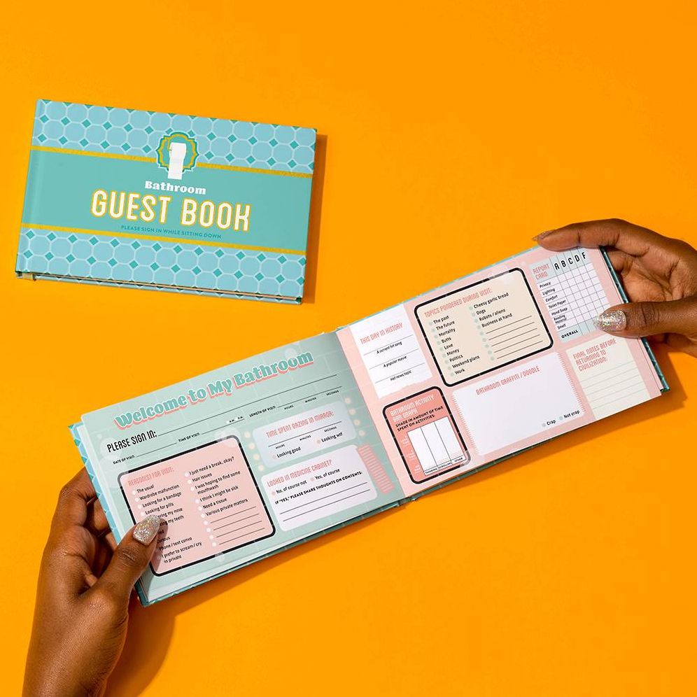 Knock Knock Bathroom Guestbook