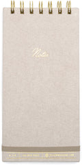 Vegan Suede Reporter Notepad - Taupe
