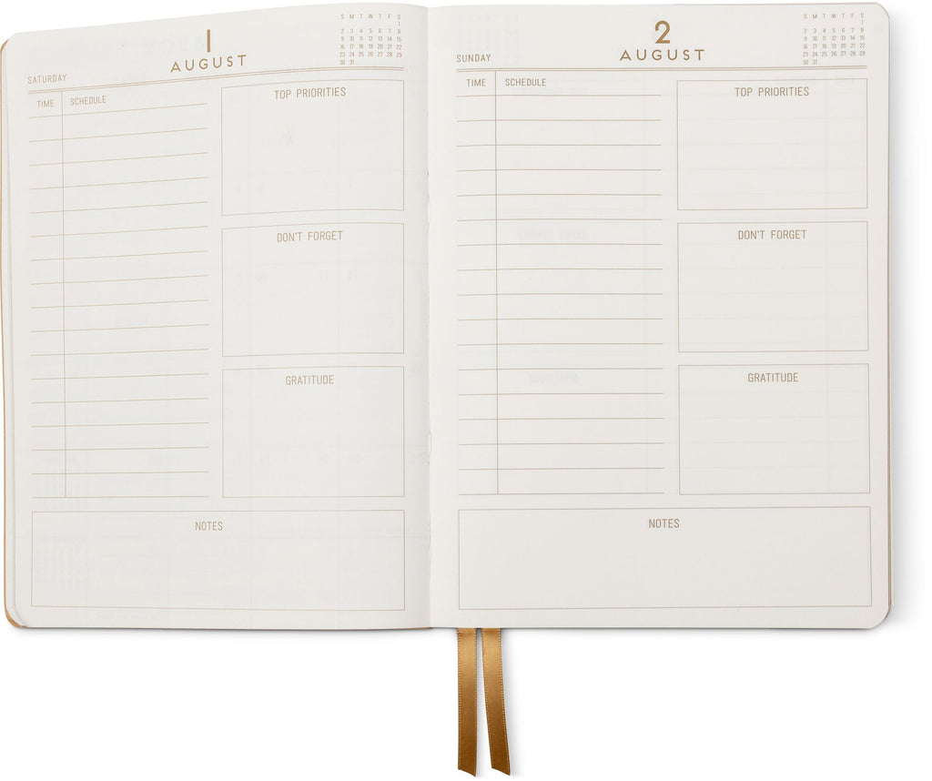 2026-2027 Rose Shadow Stripe Daily Planner