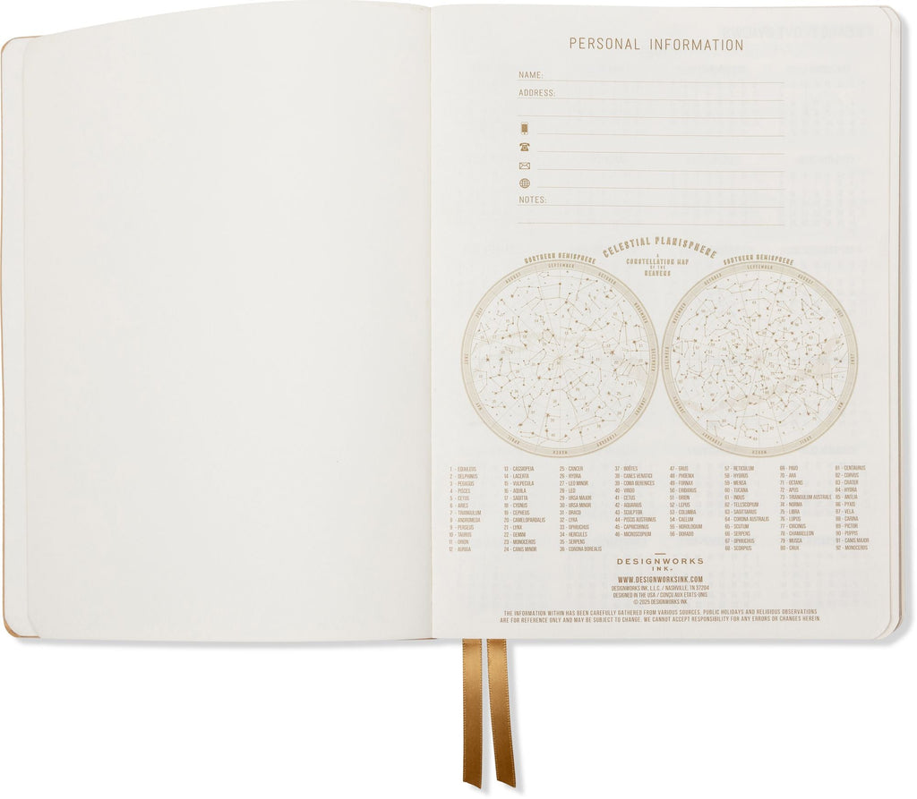2026-2027 Rose Shadow Stripe Daily Planner