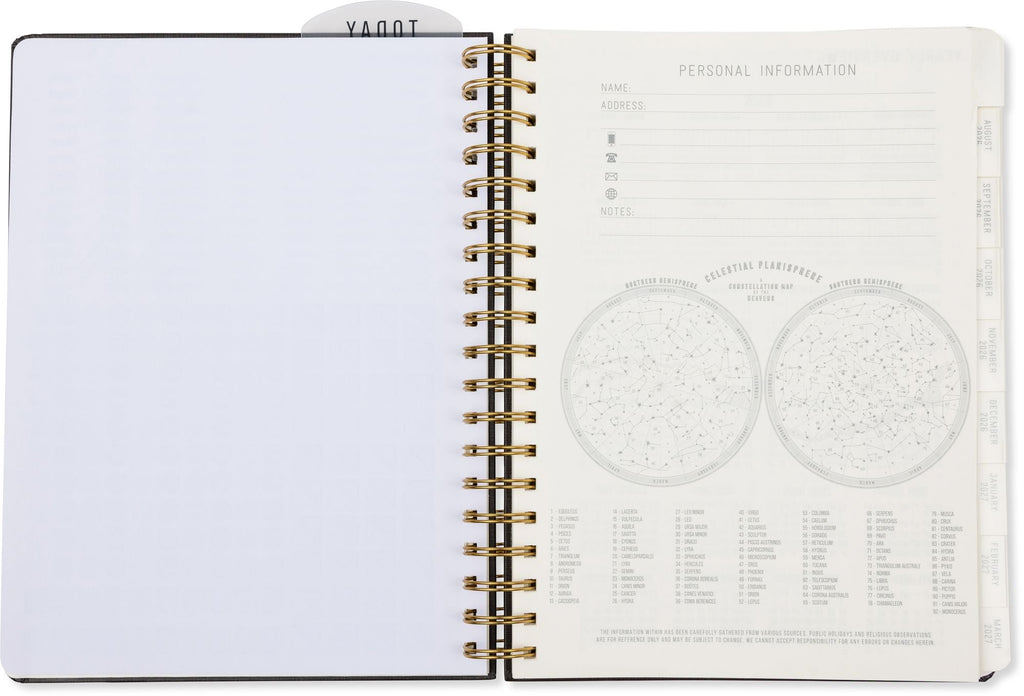 2026-2027 Black Standard Issue Weekly Desk Planner