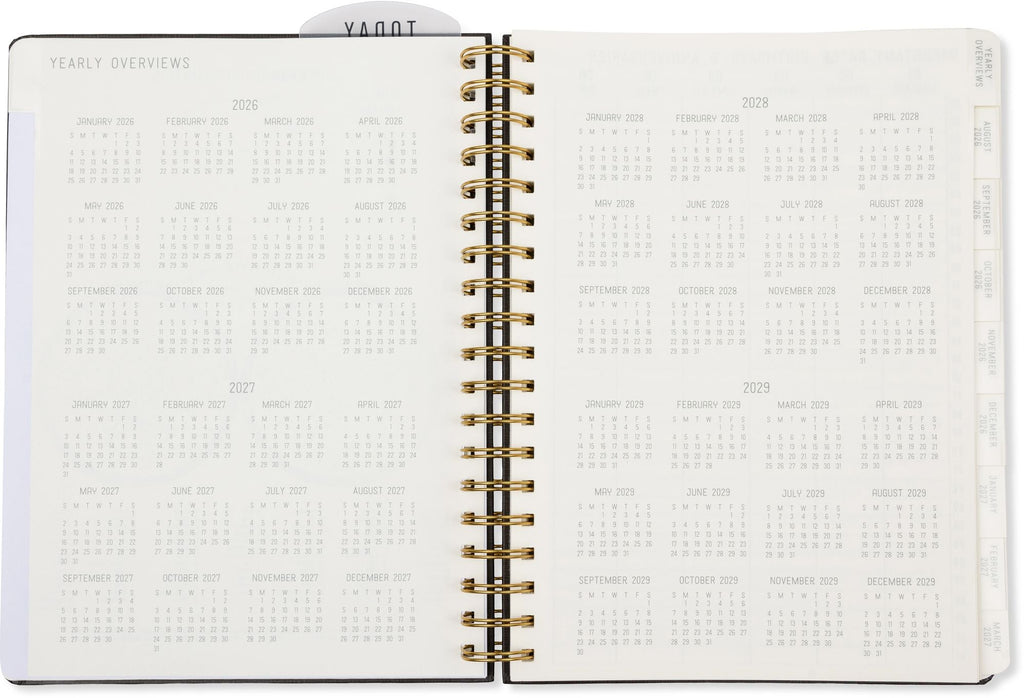 2026-2027 Black Standard Issue Weekly Desk Planner