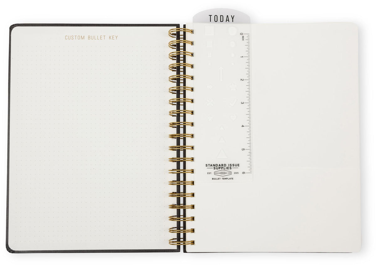2026-2027 Black Standard Issue Weekly Desk Planner