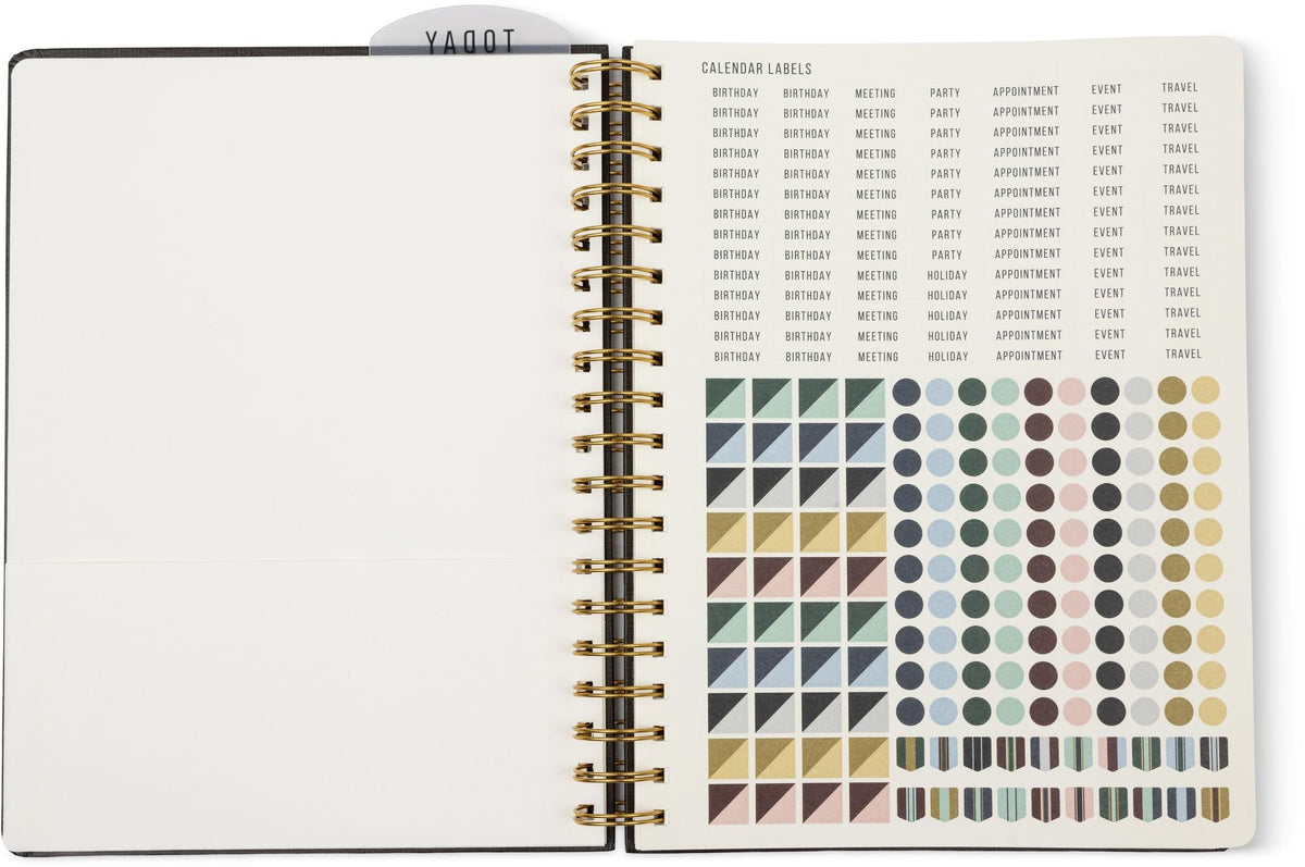 2026-2027 Black Standard Issue Weekly Desk Planner