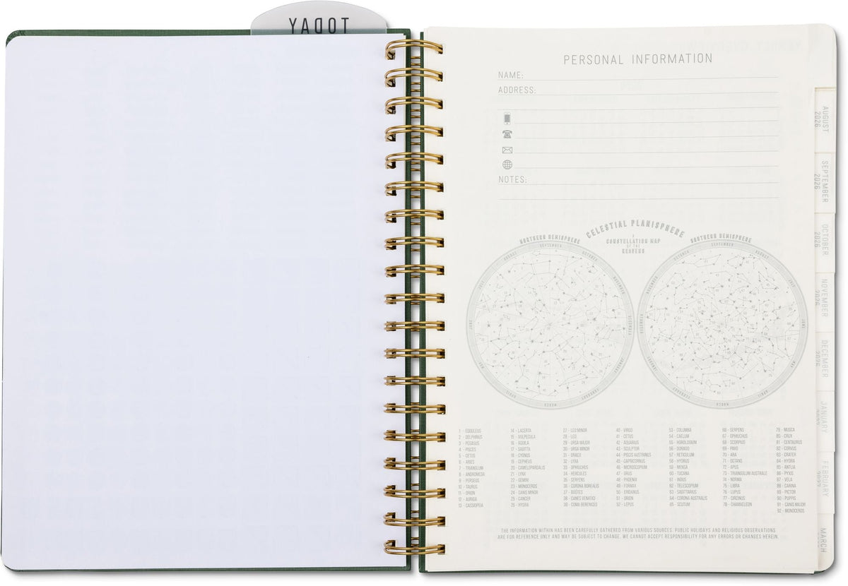 2026-2027 Pine Standard Issue Weekly Desk Planner