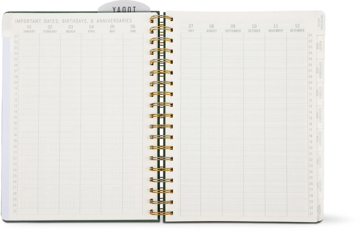 2026-2027 Pine Standard Issue Weekly Desk Planner