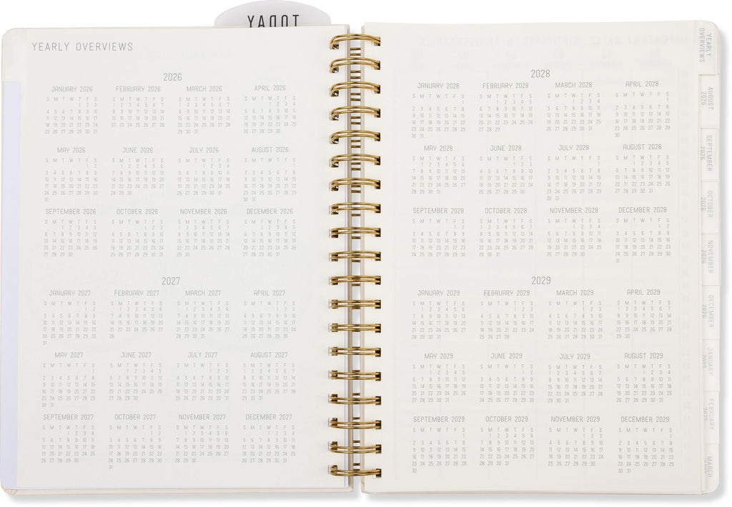 2026-2027 Cream Standard Issue Weekly Desk Planner