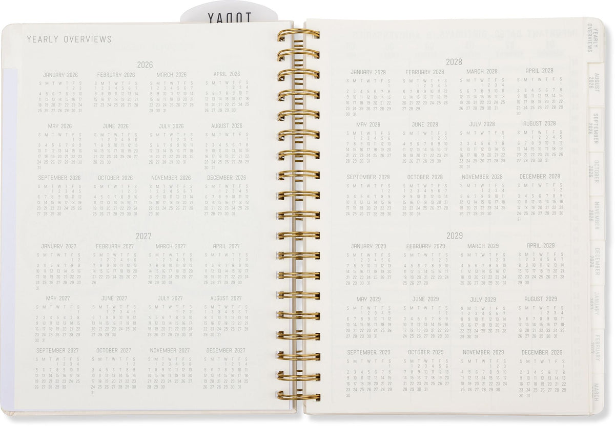 2026-2027 Cream Standard Issue Weekly Desk Planner