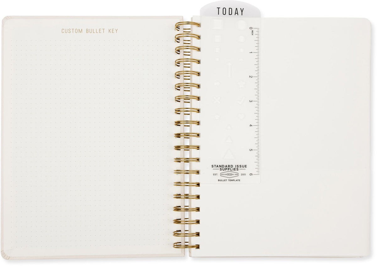 2026-2027 Cream Standard Issue Weekly Desk Planner