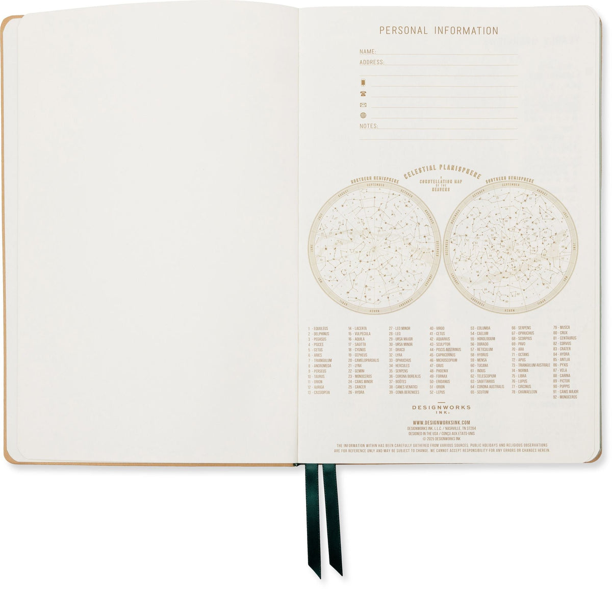 2026-2027 Monotone Bouquet Leatherette Weekly Desk Planner