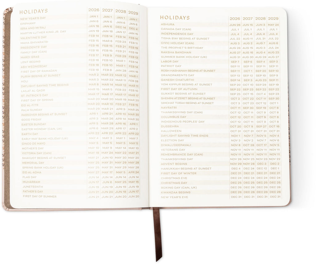 2026-2027 Heritage Plaid Weekly Desk Planner