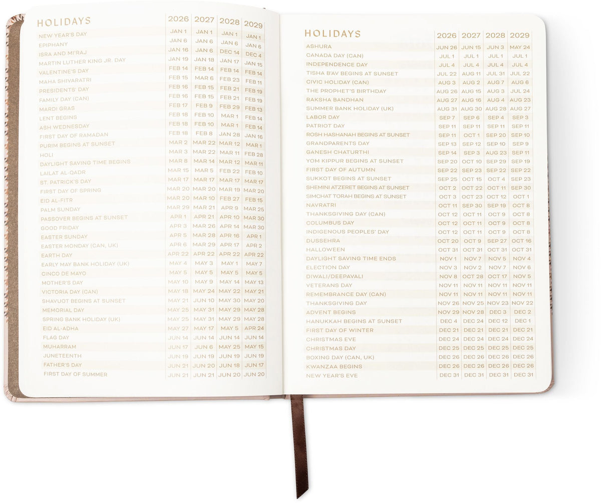 2026-2027 Heritage Plaid Weekly Desk Planner