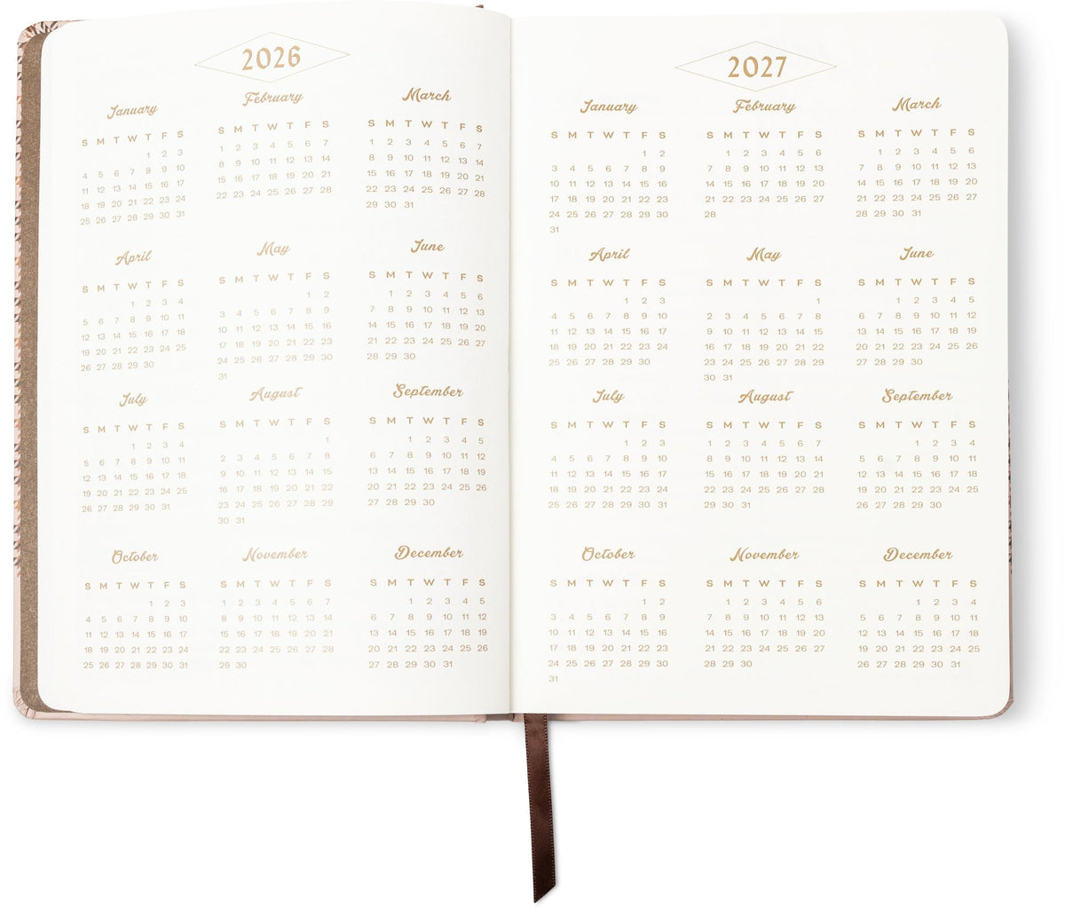 2026-2027 Heritage Plaid Weekly Desk Planner