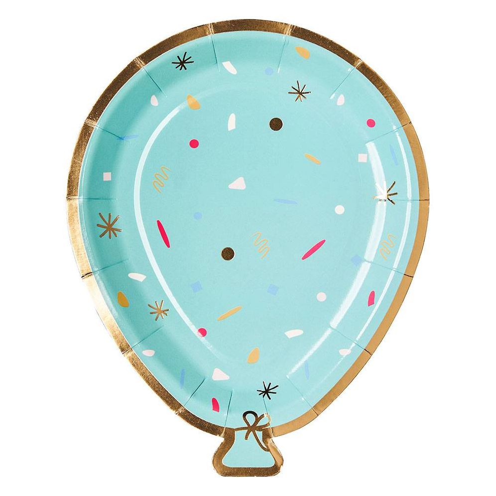 Diecut Balloon Salad Plate S/8