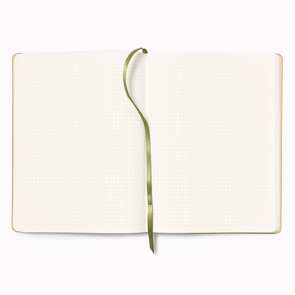 Paper Wasp Large Olive Dotted Journal