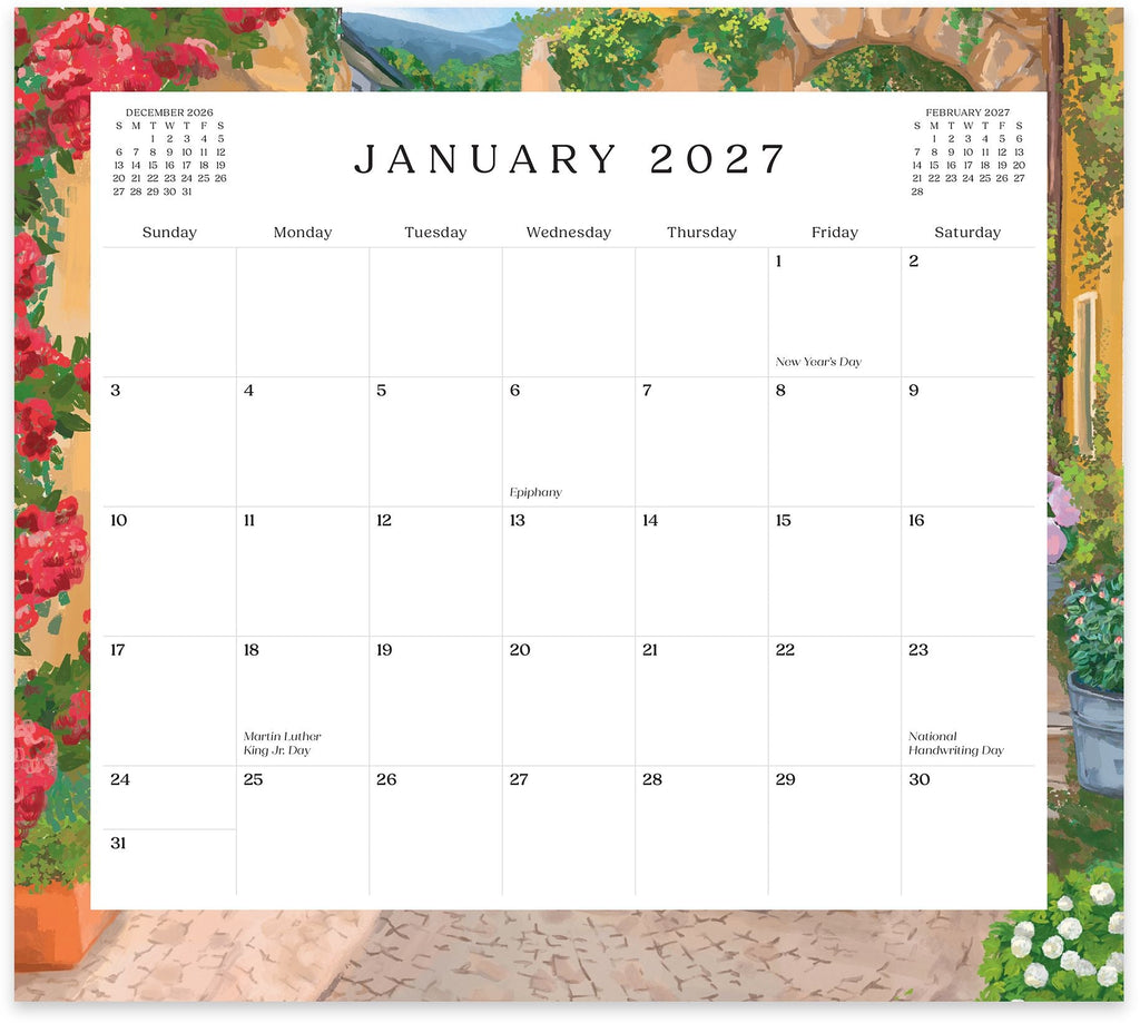 2026-2027 Paper Source Landscapes 17-Month Magnetic Calendar