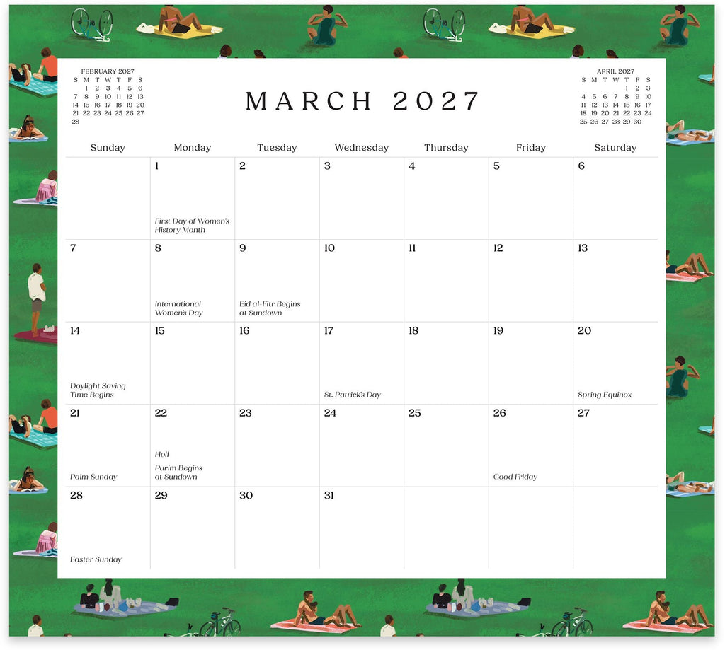 2026-2027 Paper Source Landscapes 17-Month Magnetic Calendar