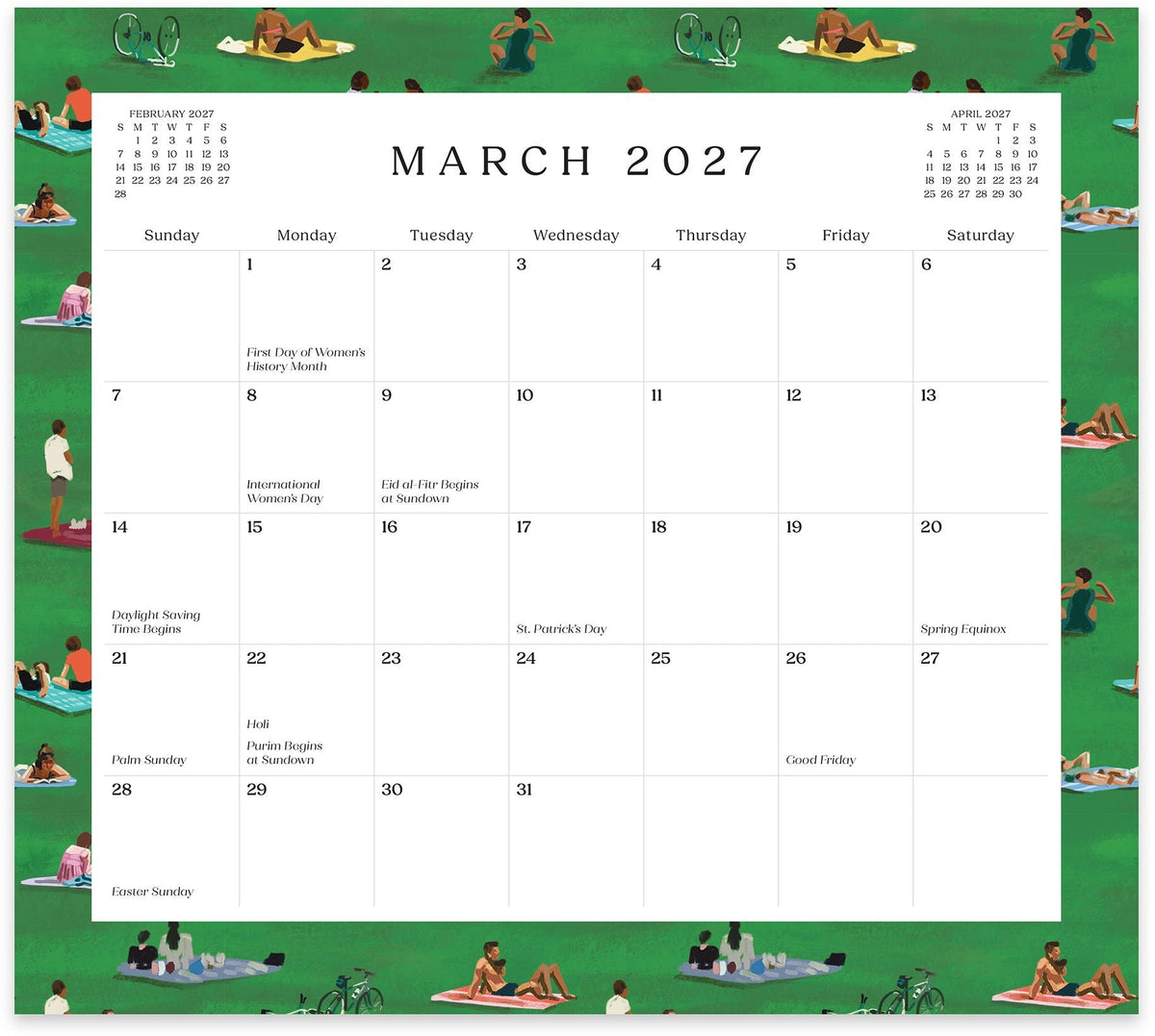 2026-2027 Paper Source Landscapes 17-Month Magnetic Calendar
