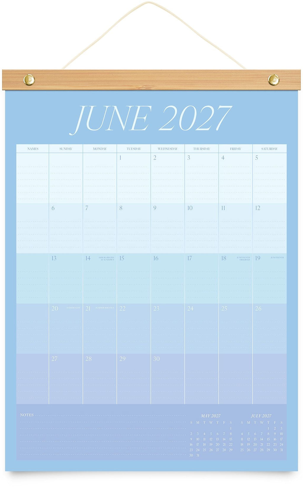 2026-2027 Paper Source Family Wall Calendar