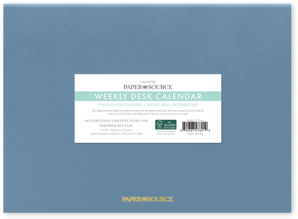 2026-2027 Paper Source Chicago Ave 17-Month Desk Pad