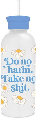 Do No Harm Glass Water Bottle with Straw